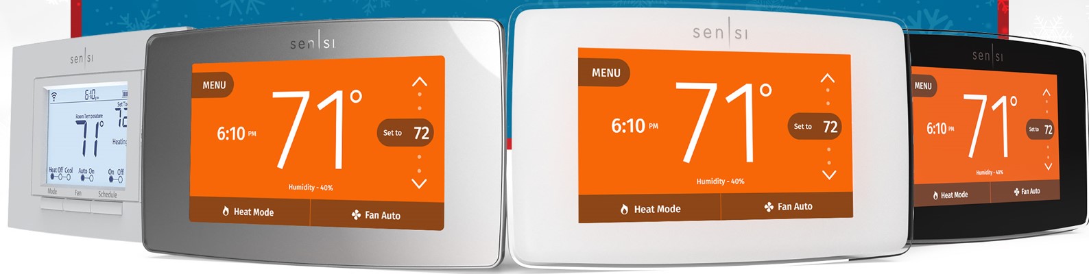 Four Sensi Thermostats